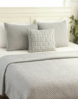 Popcorn (Lt Grey) Bedspread-0