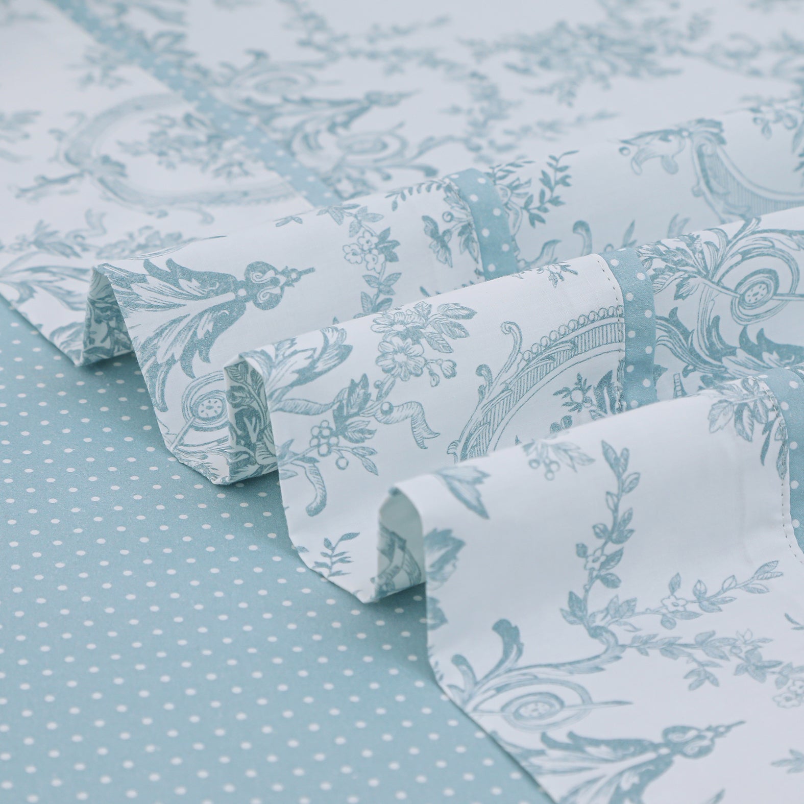 Chantal (Aqua)  (ΣΕΤ ΣΕΝΤΟΝΙΑ Υ/Δ 245x270+2 ΜΑΞ/ΘΗΚΕΣ 52x75) 210TC-3