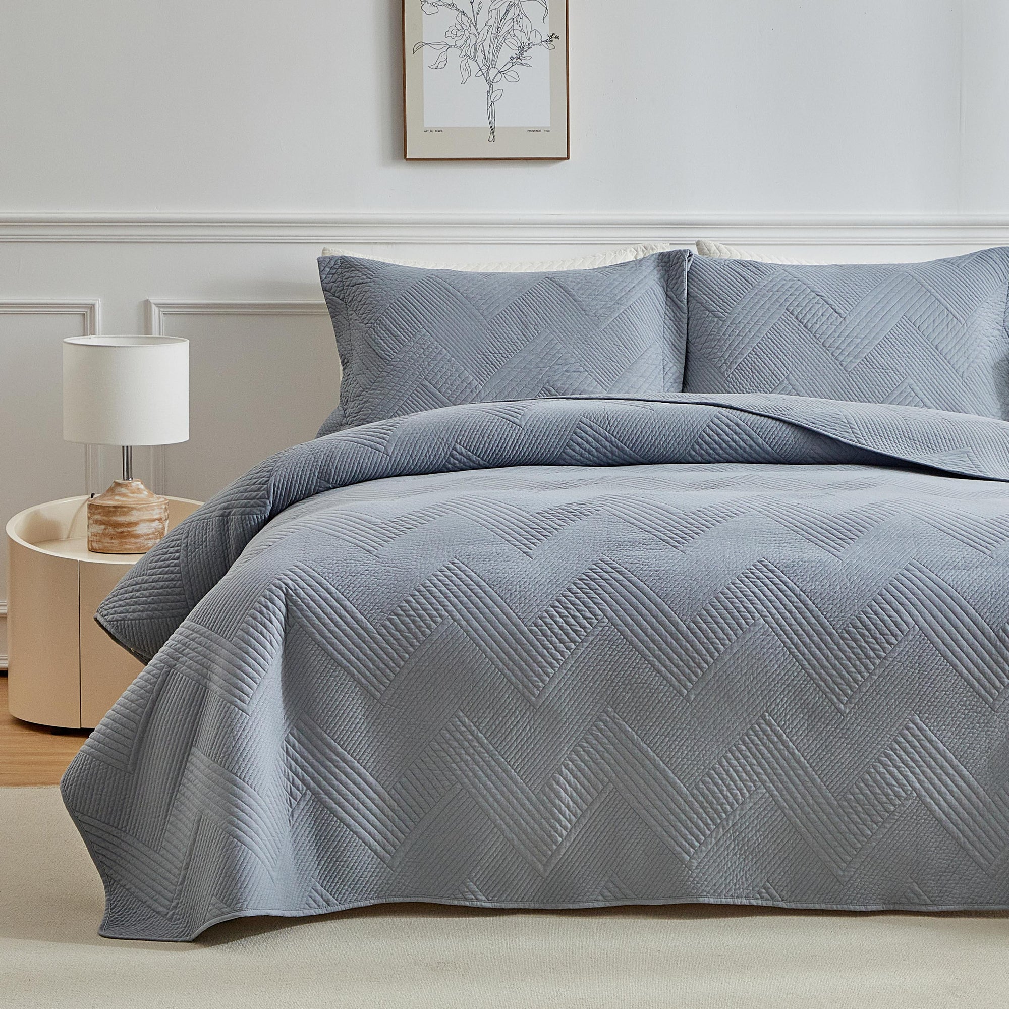 Set of decorative pillowcases 2 pcs Diverso Grey