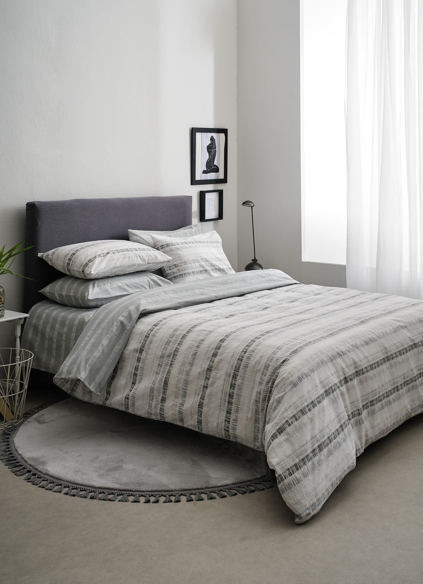 Sheet Set 4pcs 240X260 Irene-1 Grey