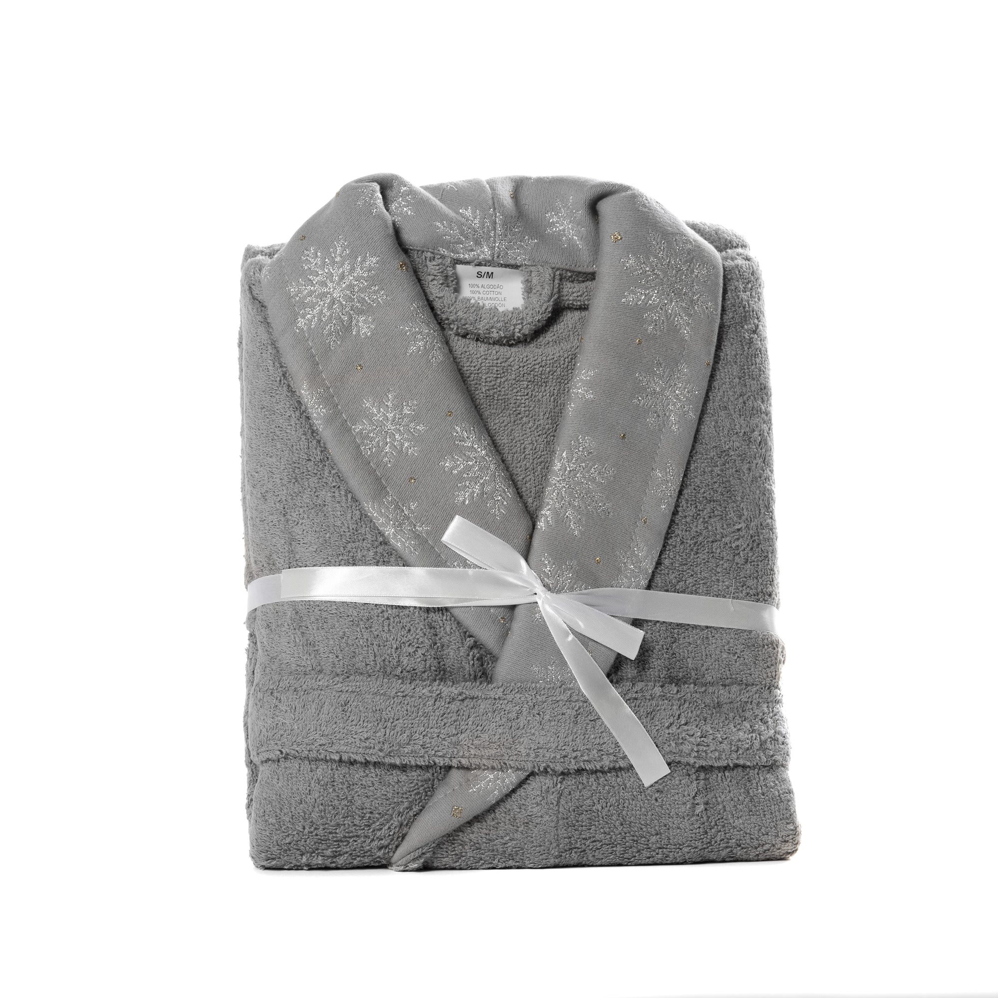 Μπουρνούζι Lurex Grey Silver