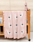 Lama/Toy (Pink) 80x100 Baby blanket with toy-0
