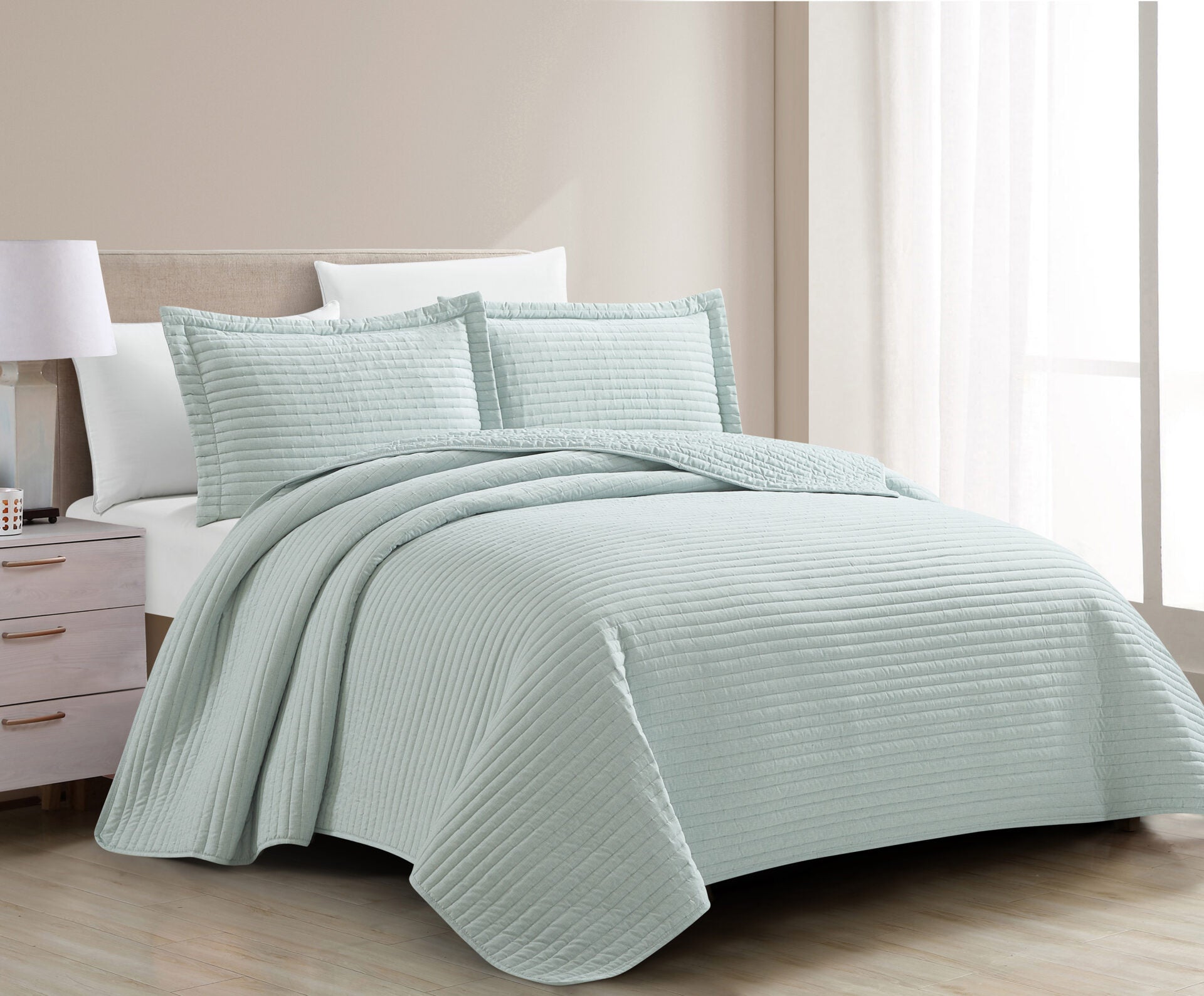 Mabelle (Aqua) Bedspread-2