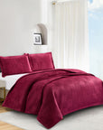 Palmira (Burgundy) Bedspread-1