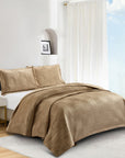 Palmira (Lt coffee) Bedspread-1