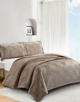 Palmira (Taupe) Bedspread-1