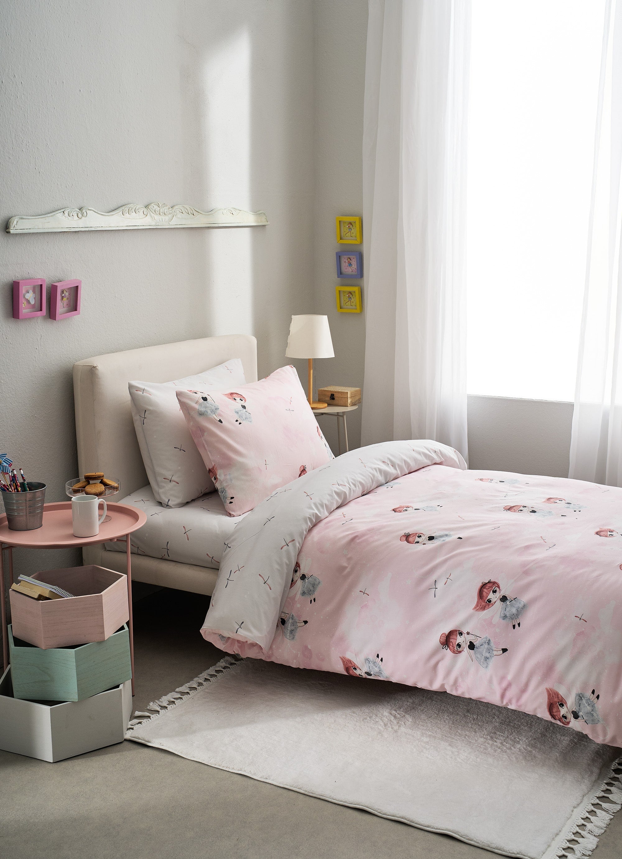 Set of 3 sheets 170X260 for children Rozy
