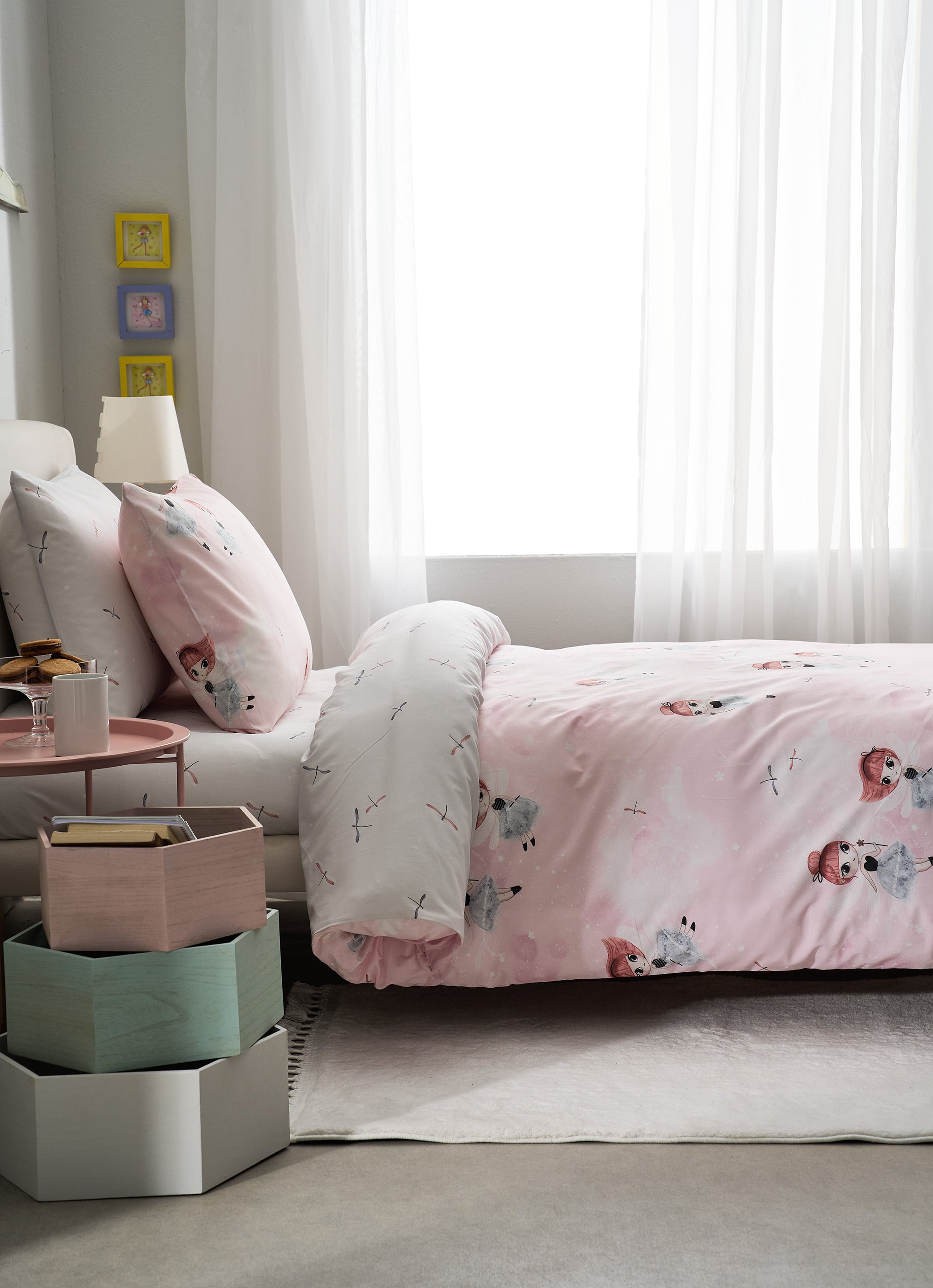 Set of 3 sheets 170X260 for children Rozy