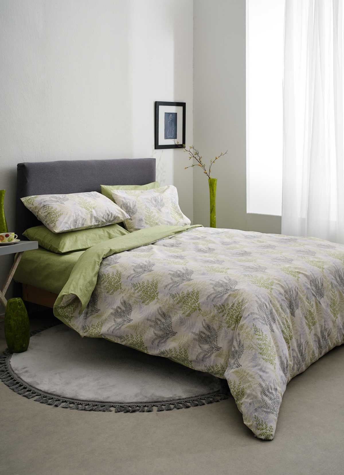 Sheet Set 4pcs 240X260 Silvia-1 Green