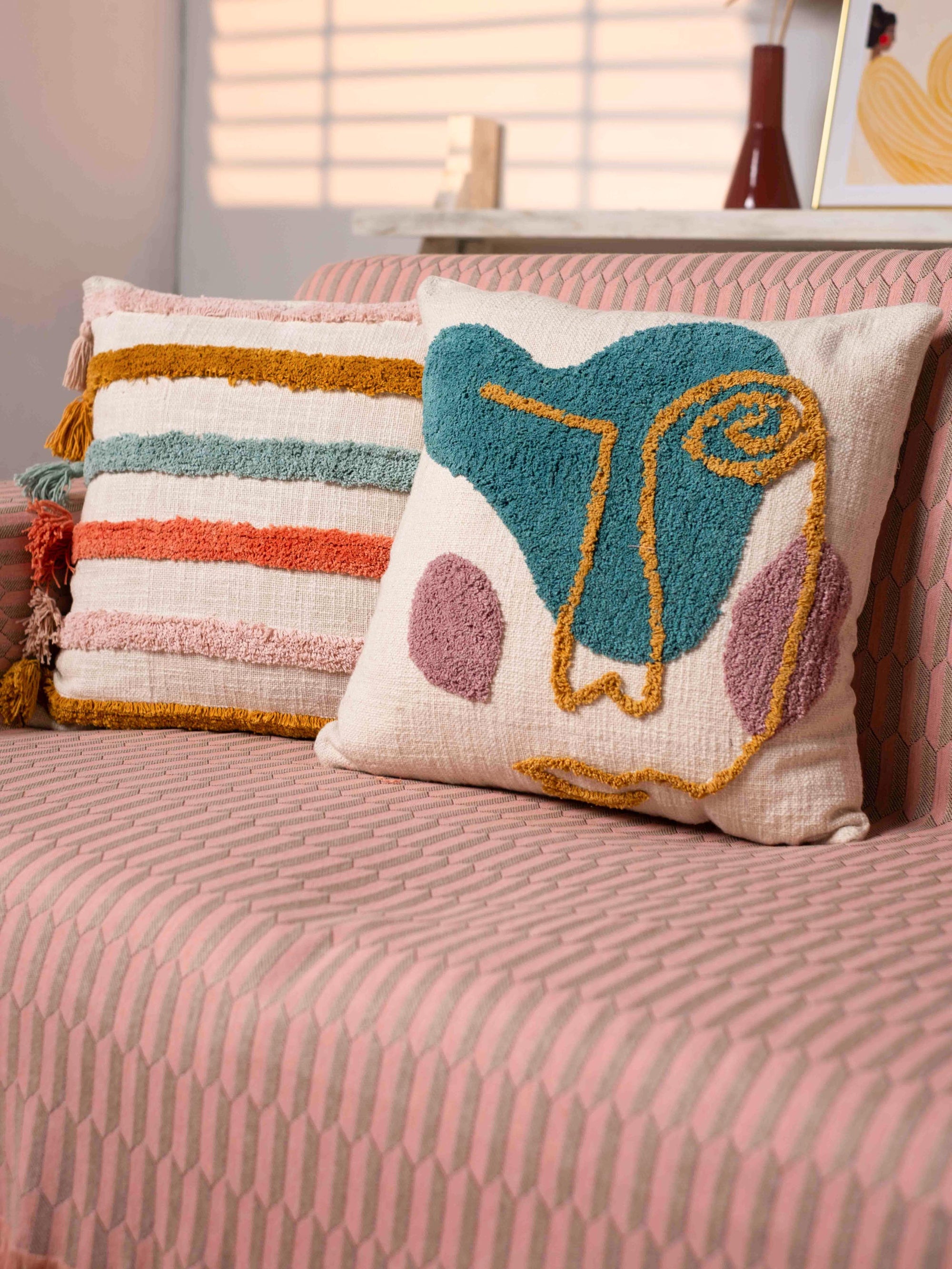 Symmetry Living Riviera Pink throw