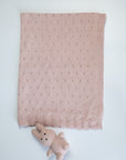 Baby blanket Bunny Toy Pink 80x100