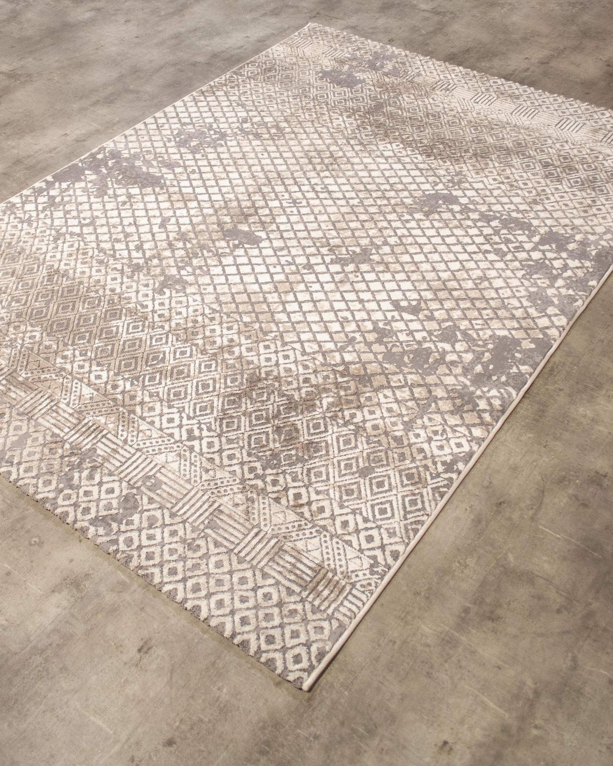 ΧΑΛΙ ASCOT 8299 GREY-CREAM - 160cm x 230cm