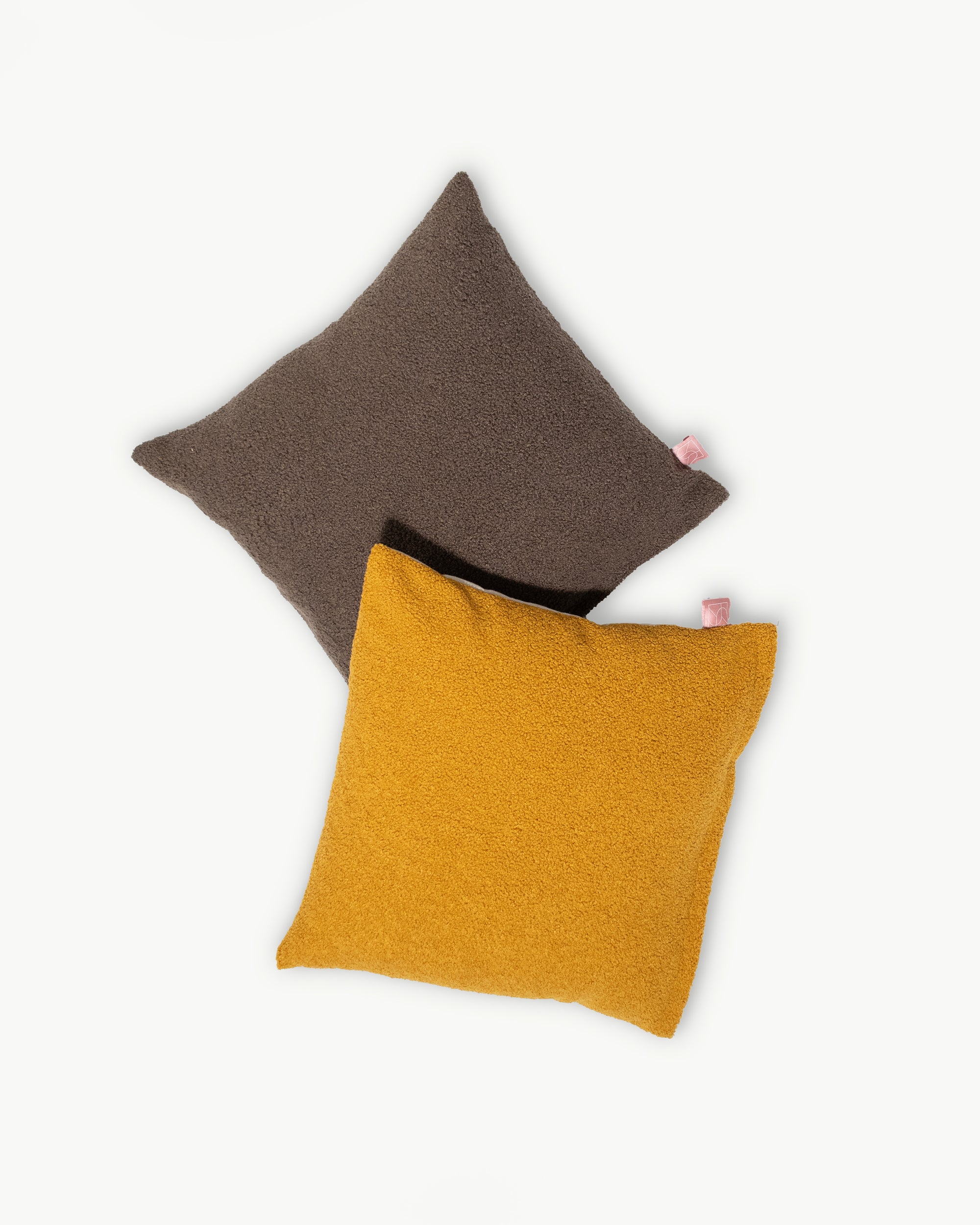 Διακοσμητική Μαξιλαροθήκη Symmetry Living 45X45 Sherpa Mustard