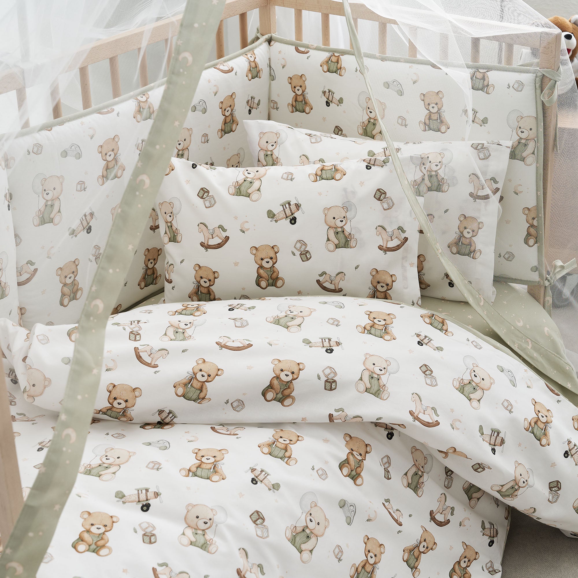 Σετ Σεντόνια 3τμχ 120Χ165 Βρεφικά Teddy
