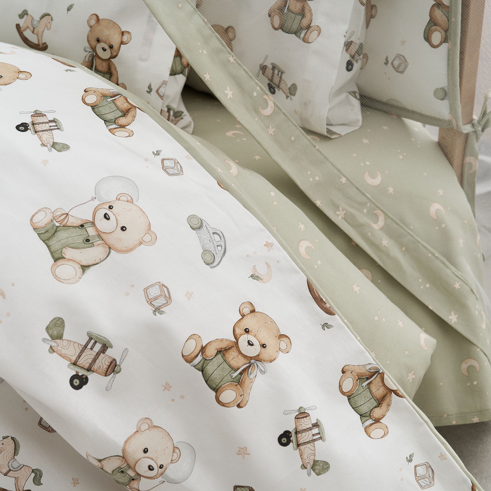 Σετ Σεντόνια 3τμχ 120Χ165 Βρεφικά Teddy