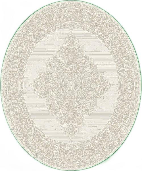 ΧΑΛΙ VELVET VINTAGE 9298/Cream - 160εκ - Στρόγγυλο-1