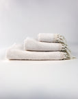 Towels Set of 3 pieces Duna Fringe cream