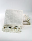 Towels Set of 3 pieces Duna Fringe cream