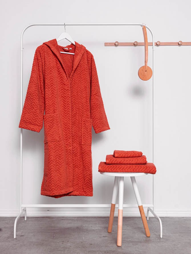 Paloma Terracotta bathrobe