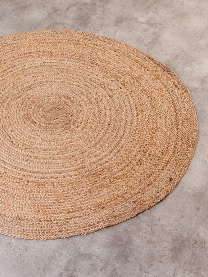 Symmetry Living Jute Braid Rug-Round