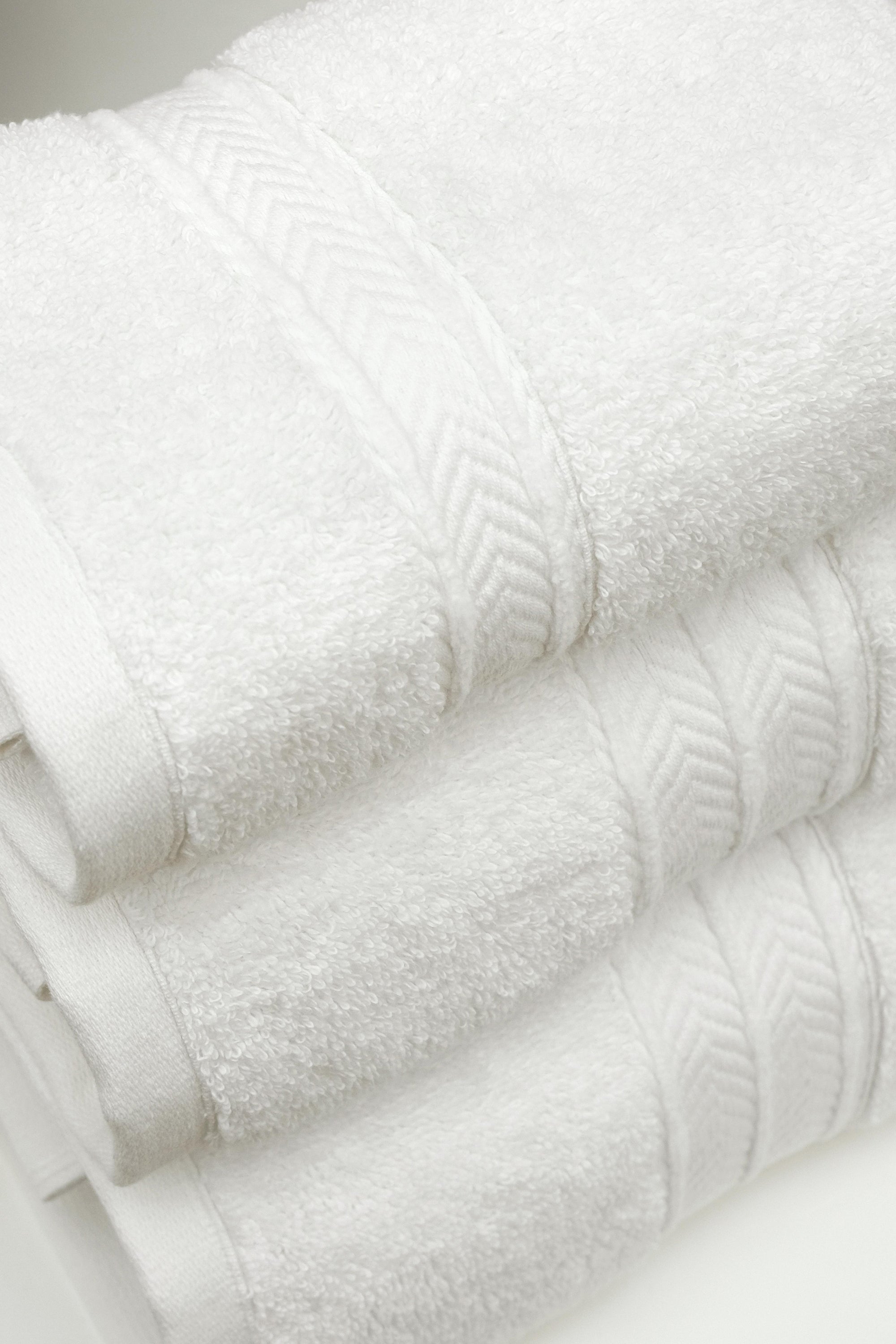 Towels Set of 3 pcs Lisbon white