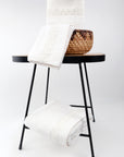3pc Margarita Lace Cream Towel Set
