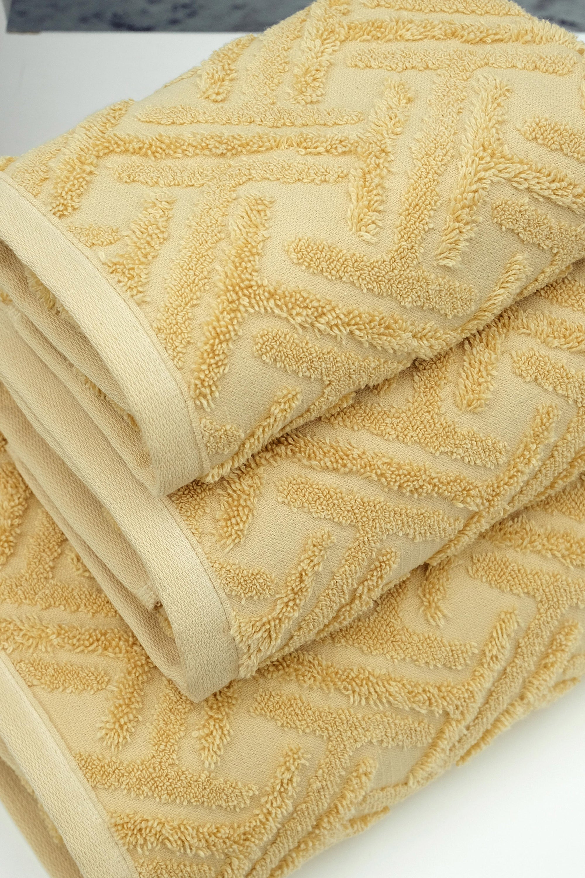Towels Set of 3 pcs Milano Yellow