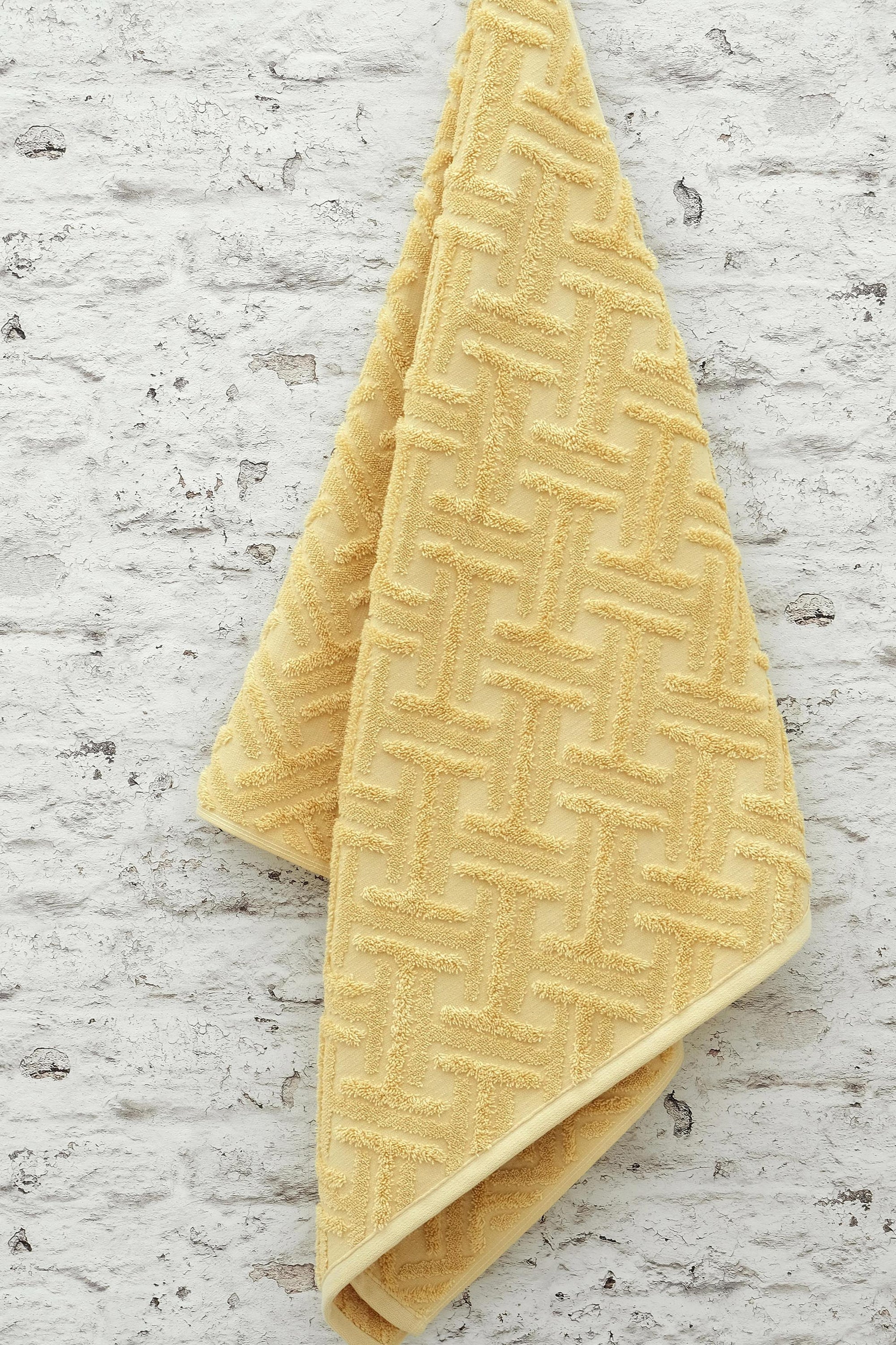 Towels Set of 3 pcs Milano Yellow