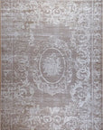 ΧΑΛΙ VELVET VINTAGE 4664/Cream Beige - 160εκ - Στρόγγυλο-0