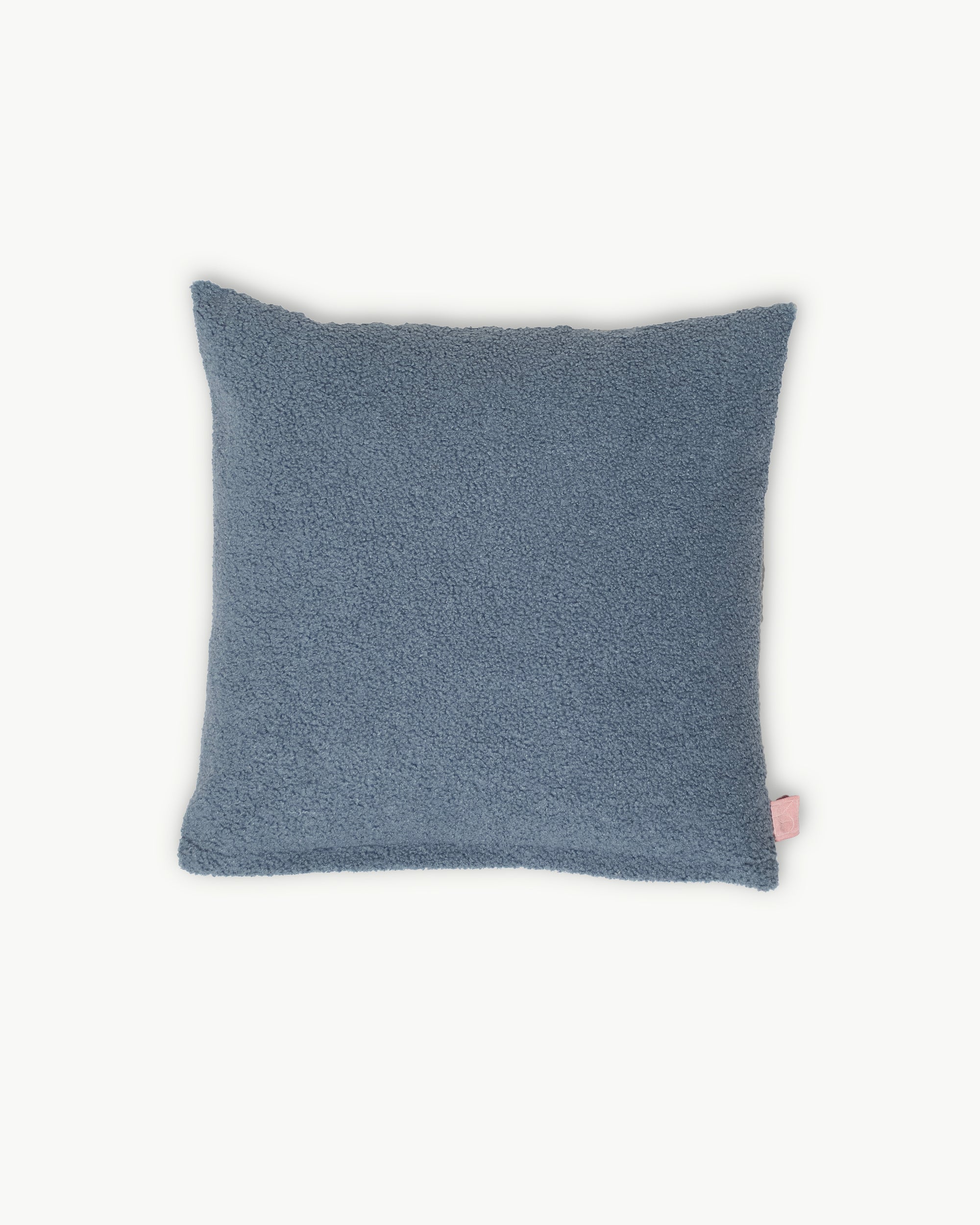 Decorative Pillow Case Symmetry Living 45X45 Sherpa Smoke Blue