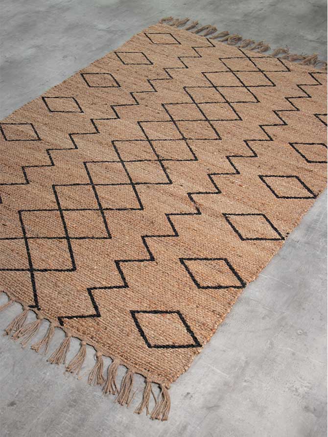 JUTE CARPET GEOMETRICO - 160cm x 230cm