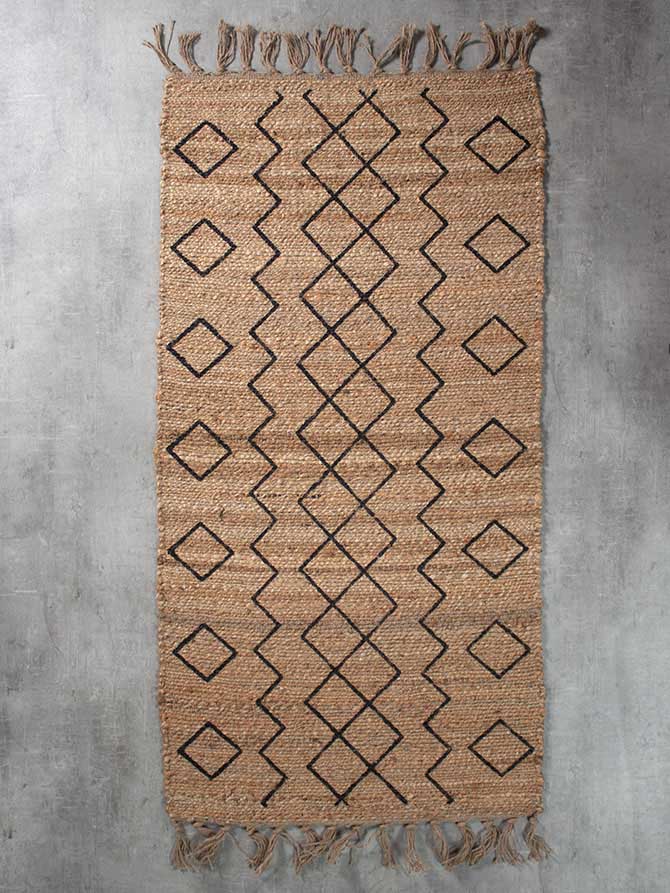 JUTE CARPET GEOMETRICO - 160cm x 230cm