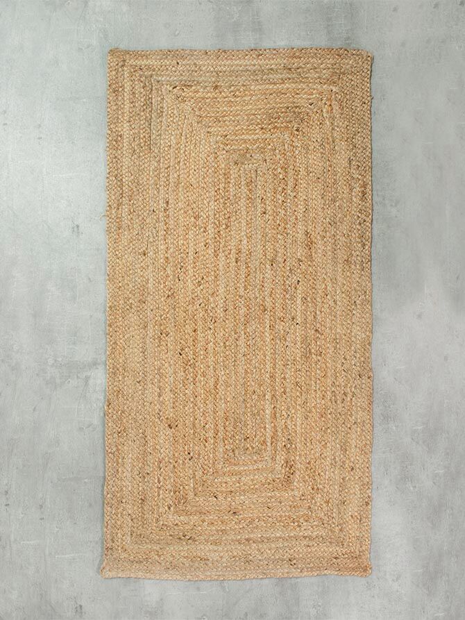 Symmetry Living Jute Braid Rug