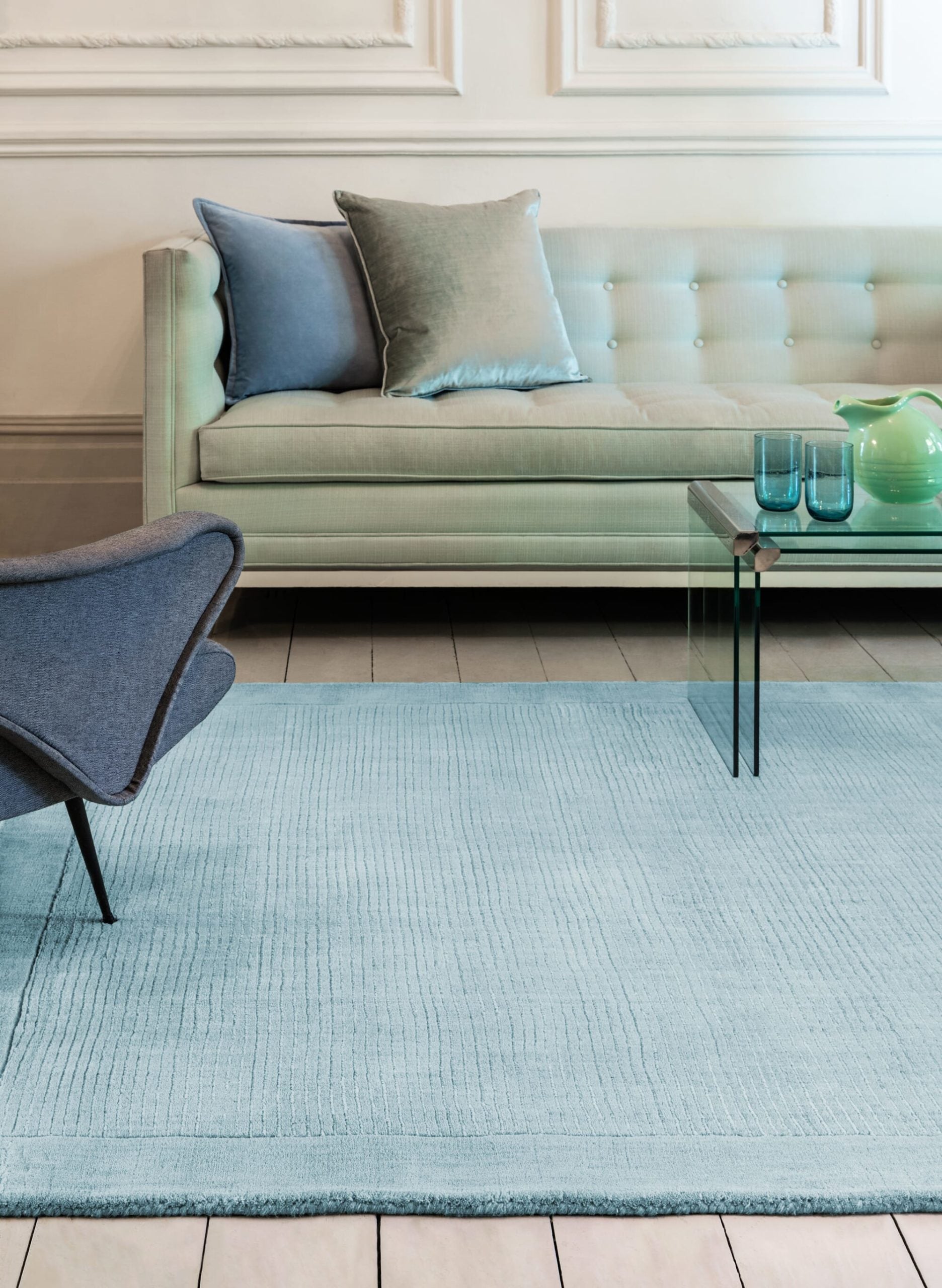 ΧΑΛΙ ASIATIC LONDON YORK DUCK EGG - 060cm x 120cm-1
