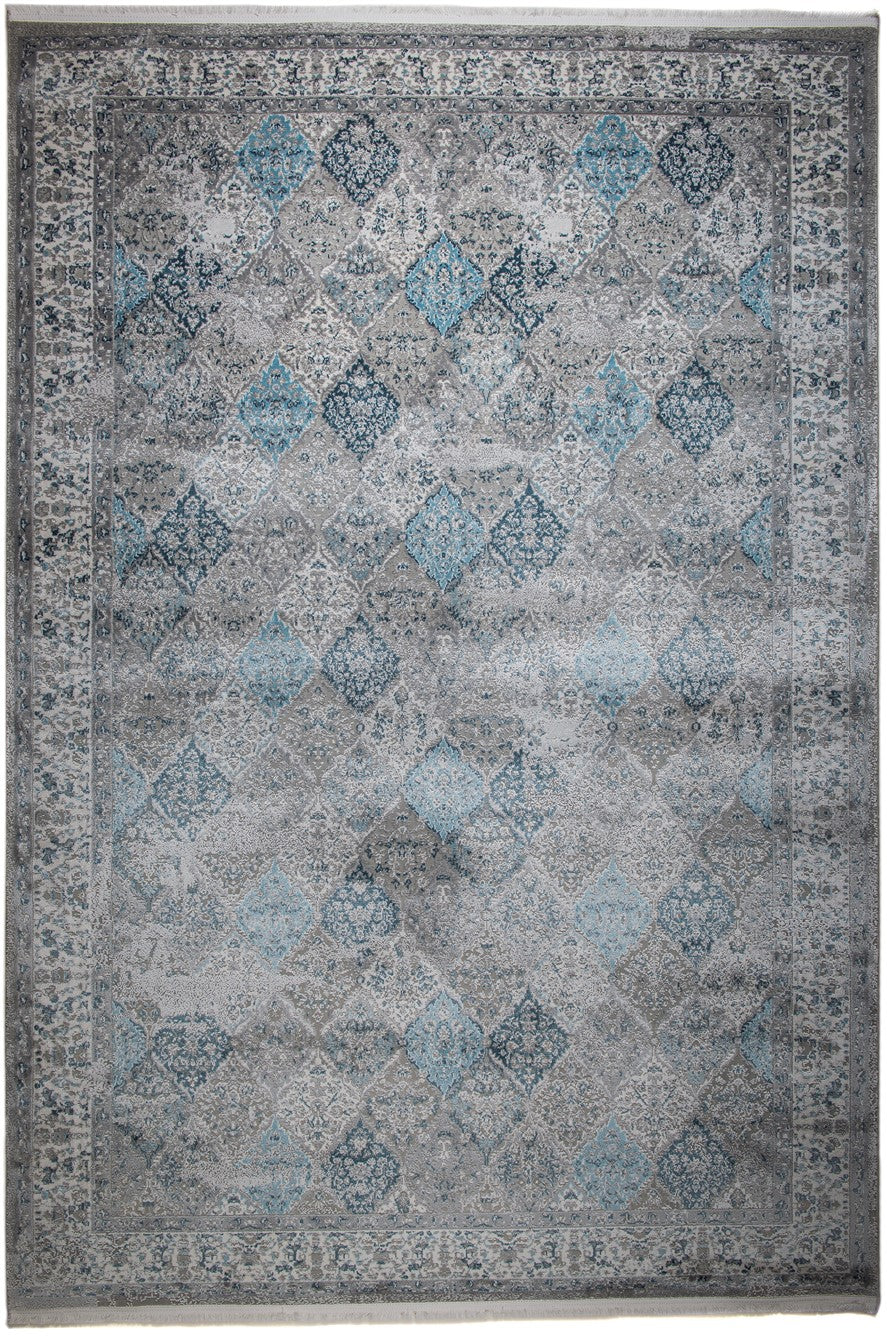 ΧΑΛΙ PEARL 8438 GREY-BLUE - 133cm x 190cm-0