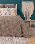 Κουβερτόριο Calma House 240X260 Υπέρδιπλο Jalisco Dark Grey