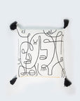 Decorative Pillow Case Symmetry Living 50x50 Faces