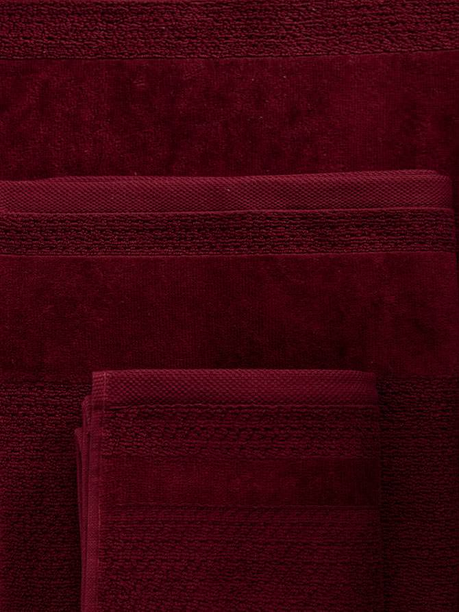 Bordeaux Velvet towel