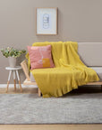 Throw Blanket Symmetry Living 130X170 Kharan Mustard