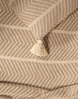 Κουβέρτα-Ριχτάρι 130Χ170 Herringbone Natural