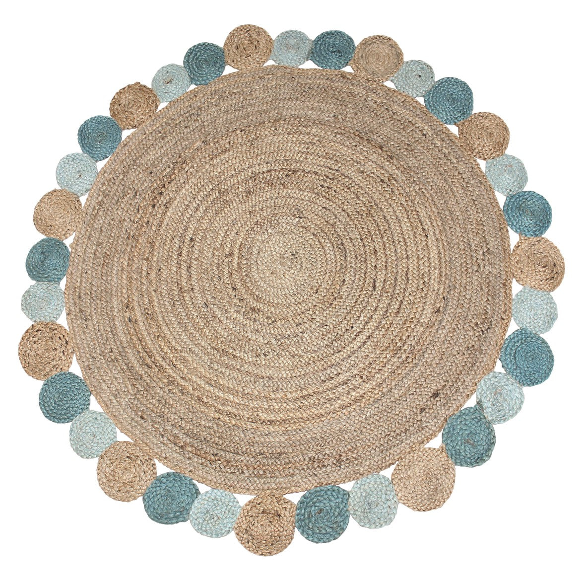 ΧΑΛΙ ΓΙΟΥΤΑ PAVIA PETROL ROUND - 180cm-Στρογγυλό-0