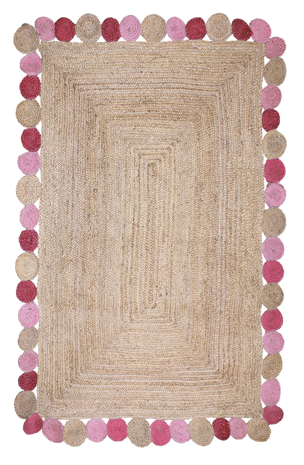 ΧΑΛΙ ΓΙΟΥΤΑ PAVIA PINK - 160cm x 230cm-0