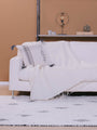 Throw Blanket Symmetry Living 125X165 Beed White