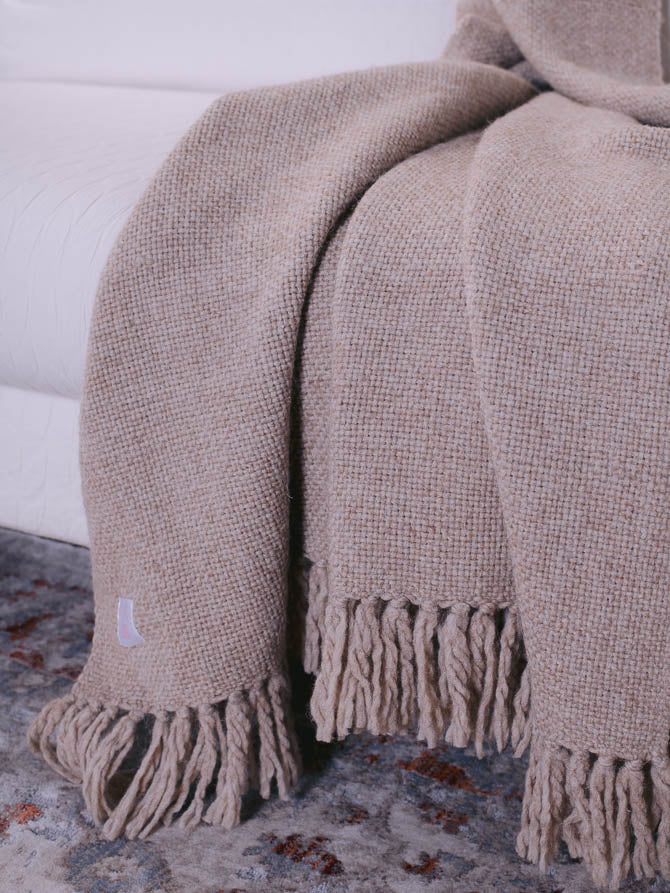 Throw Blanket Symmetry Living 130X170 Camel