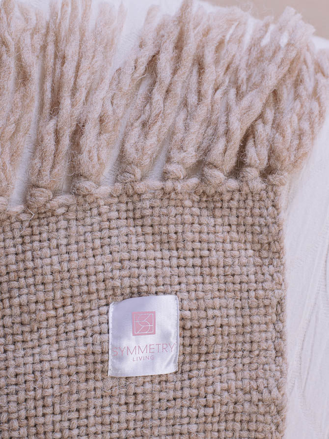 Throw Blanket Symmetry Living 130X170 Camel