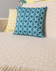 Διακοσμητική Μαξιλαροθήκη Symmetry Living 45X45 Jackie Turquoise-Pacific