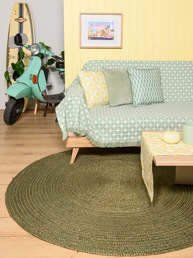 Ράνερ Τραπεζιού Symmetry Living 45x145 Marilyn Yellow