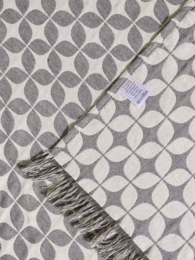 Symmetry Living Cannes Gray Throw