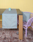 Ράνερ Τραπεζιού Symmetry Living 45x145 Quant Turquoise-Pink
