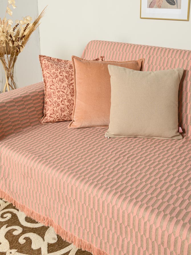 Symmetry Living Riviera Pink throw